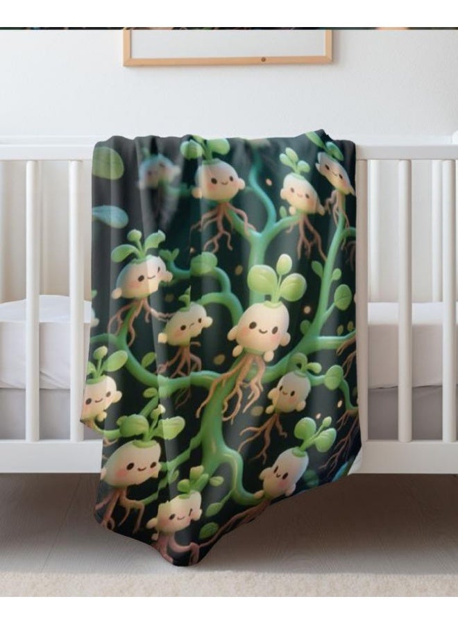 general Baby and children's cartoon flannel thin blanket (warm and comfortable, suitable for sleep, game use) 70cm*100cm - Image 3