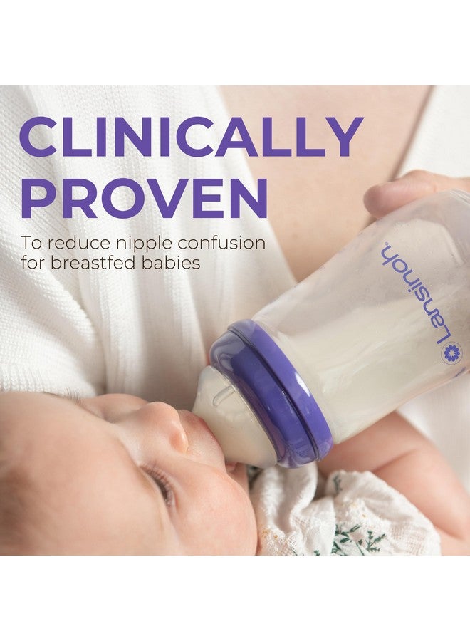 Lansinoh NaturalWave Baby Bottle Nipples - 100% Soft, Durable Silicone, Made Without BPA BPS, Anti-Colic, Supports The Baby’s Developing Mouth and Teeth, Fast Flow, Size F, 4 Count, 6+ Months - Image 4