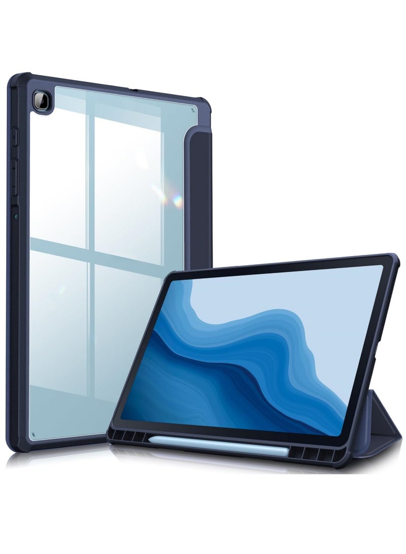 روك بو غطاء نحيف هايبرد لسامسونج جالاكسي تاب S6 لايت 10.4 بوصة 2024/2022/2020 مع حامل قلم S غطاء مقاوم للصدمات مع غلاف خلفي شفاف شفاف - Image 1