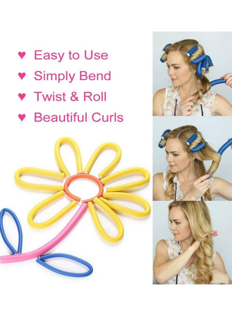 BLOOMING TIME 10-Piece Soft Sponge Hair Curling Roller - Image 4