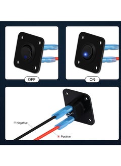 Excefore Rocker Toggle Switch Panel, with Blue LED Indicator - DC 12V 20A USB Charger, Round Lighted ON/Off SPST Switch Control for Ships, Yachts, RVs, Buses, Trailers, Campers, Boats, and More  - Image 4