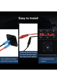 Excefore Rocker Toggle Switch Panel, with Blue LED Indicator - DC 12V 20A USB Charger, Round Lighted ON/Off SPST Switch Control for Ships, Yachts, RVs, Buses, Trailers, Campers, Boats, and More  - Image 2