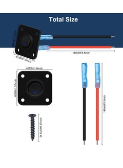 Excefore Rocker Toggle Switch Panel, with Blue LED Indicator - DC 12V 20A USB Charger, Round Lighted ON/Off SPST Switch Control for Ships, Yachts, RVs, Buses, Trailers, Campers, Boats, and More  - Image 3