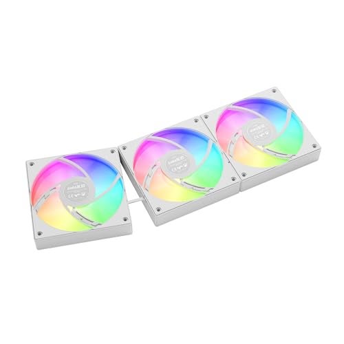 GAMDIAS Aura GL360 V2, 360mm CPU Liquid Cooler w/PWM Fans, ARGB AIO Water Cooling Sytem, Hidden Cable & Rotatable Pump, Intel LGA 1700/1200 & AMD AM5/AM4 - White - Image 5