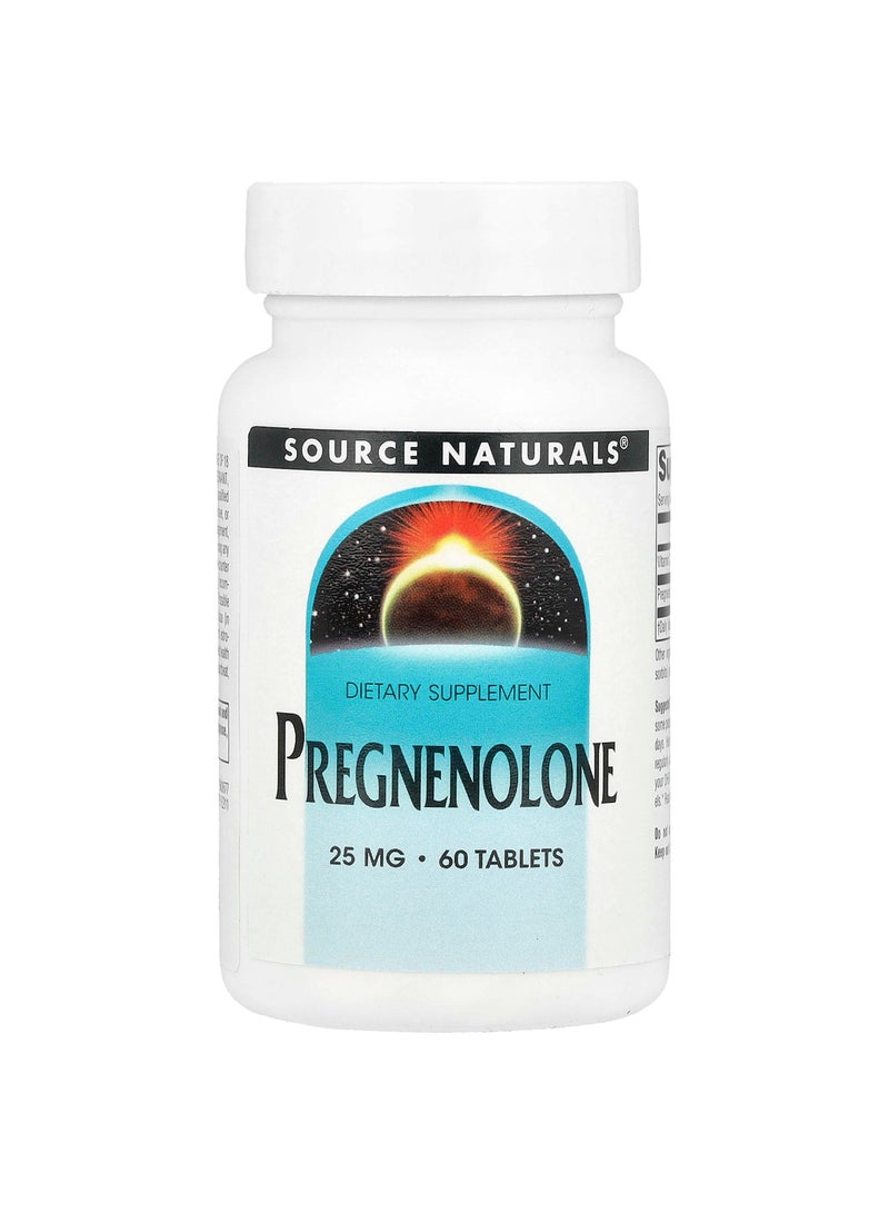 Pregnenolone, 25 mg, 60 Tablets