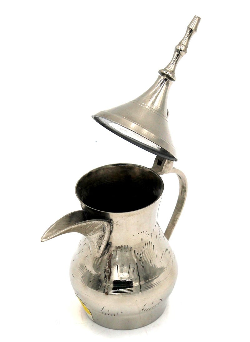 Antique Museum SILVER ARABIC COFFEEPOT- (1569)-CARVING WORK-5INCHES-ALN974  - Image 3