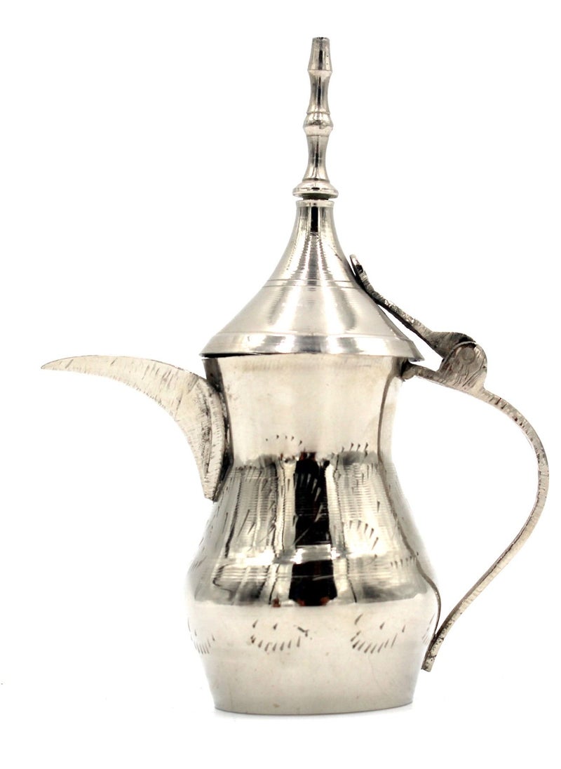 Antique Museum SILVER ARABIC COFFEEPOT- (1569)-CARVING WORK-5INCHES-ALN974  - Image 2