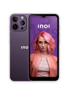 INOI Note 13s, 4G LTE, Octacore 4GB RAM + 128GB, 6.9” HD+ Display, Triple Camera, Deep Purple, Middle East Version  - Image 1