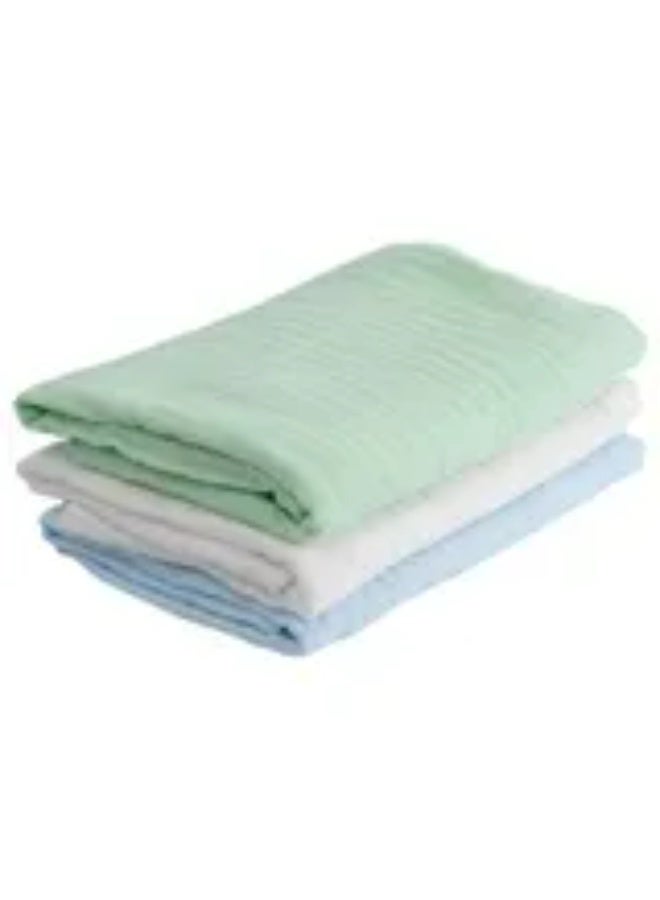 Anvi Baby Organic 6 layered Muslin Bath Towel White lotus - Image 1