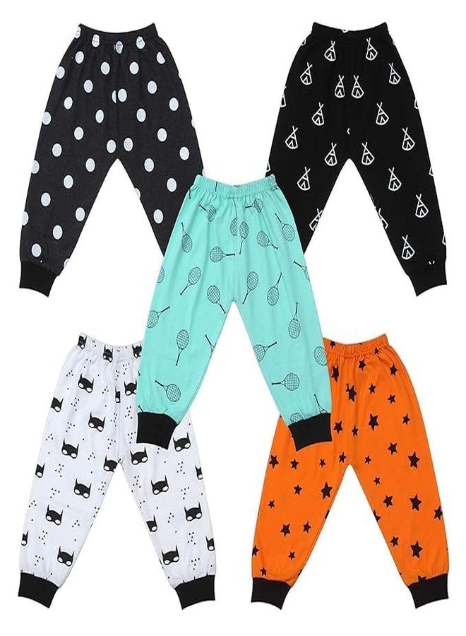 Magic Town Baby Cotton Rib Joggers | Rib Leggings | Track Pant for Unisex Baby (0-24 Month)| Mixed Print | Multicolour | Pack of 3 (in, Age, 0 Months, 3 Months, Regular) - Image 5