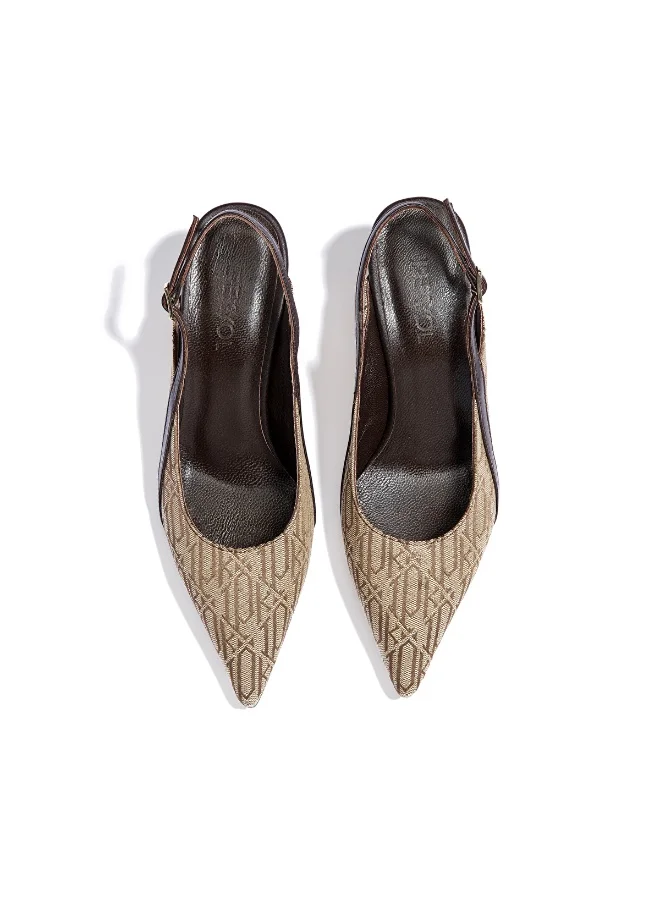 Monogram Slingback Heels