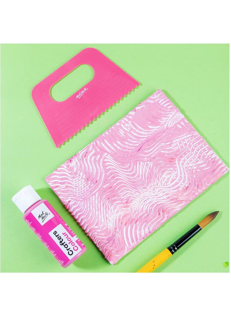 Mont Marte مشط بتصميم مميز من 4 قطع لمشاريع الفن - Image 4