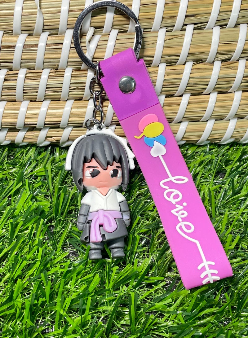 ميدالية مفاتيح كرتونية مميزة اكسسوار مميز سلسلة مفاتيح بتصميم شحصية أنمي ناروتو مع شريط يتناسب مع مفاتيح السيارة والمحفظة والحقيبة هدية رائعة وجميلة - Image 2