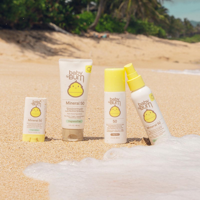 Sun Bum Baby Mineral Sunscreen Lotion | SPF 50 | UVA, UVB Face and Body Protection | Fragrance Free Safe for Sensitive Skin | Travel Size | 3 Ounce | Pack of 2 - Image 3