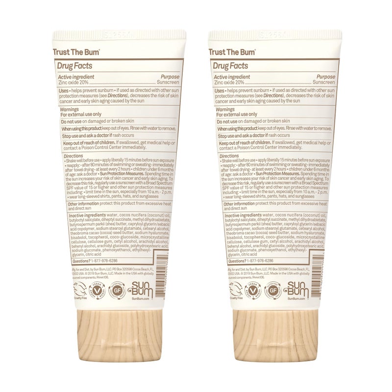 Sun Bum Baby Mineral Sunscreen Lotion | SPF 50 | UVA, UVB Face and Body Protection | Fragrance Free Safe for Sensitive Skin | Travel Size | 3 Ounce | Pack of 2 - Image 4