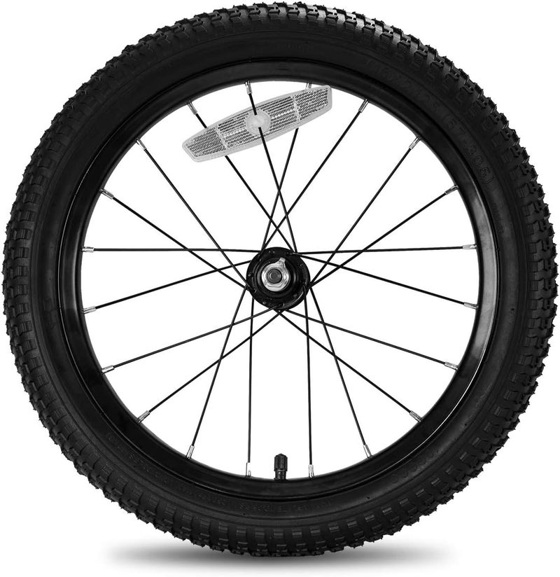 DRBIKE عجلات أمامية بديلة لدراجة الأطفال JOYSTAR 12 14 16 18 20 بوصة مع إطار مطاطي صلب هوائي داخلي لا يناسب دراجة هافي باللونين الأسود والأبيض - Image 1