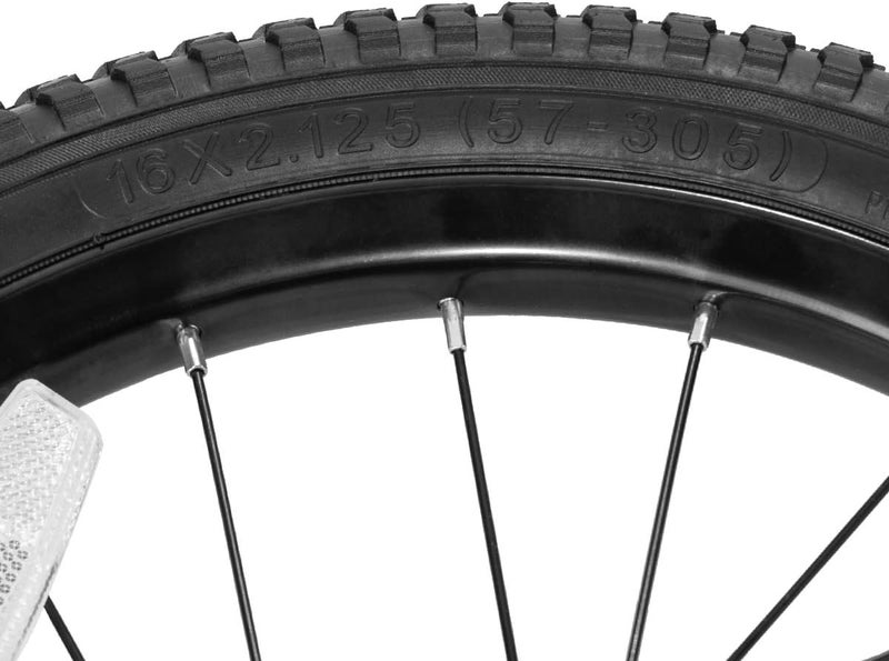 DRBIKE عجلات أمامية بديلة لدراجة الأطفال JOYSTAR 12 14 16 18 20 بوصة مع إطار مطاطي صلب هوائي داخلي لا يناسب دراجة هافي باللونين الأسود والأبيض - Image 3