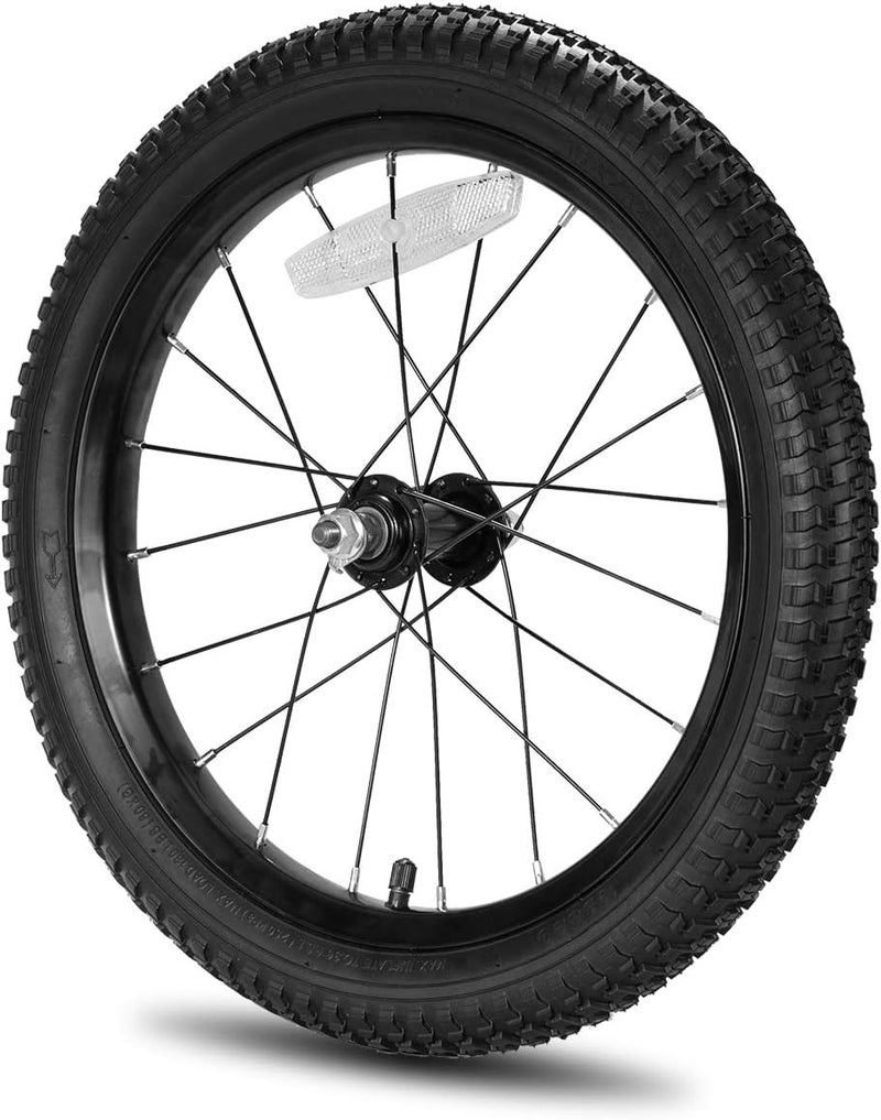 DRBIKE عجلات أمامية بديلة لدراجة الأطفال JOYSTAR 12 14 16 18 20 بوصة مع إطار مطاطي صلب هوائي داخلي لا يناسب دراجة هافي باللونين الأسود والأبيض - Image 5