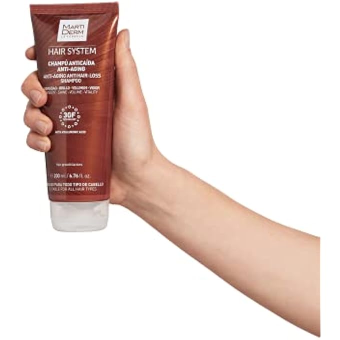 Martiderm HAIR SYSTEM ANTISEBUM ANTI HAIR-LOSS SHAMPOO, 200 MILLILITERS - Image 2