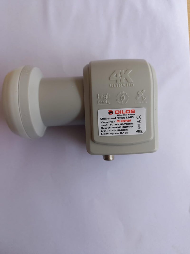 Tech-Unique Dilos FS222 Pro Dual Universal LNB (Twin LNB) All dth Dish Support - Image 2