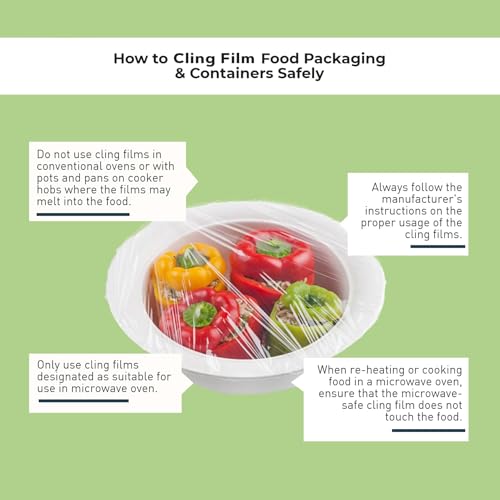 Ezee 100M Cling Film Wrap 12 Inches, Eco Friendly, BPA-Free Food Wrap, Non-Stick, Microwave Safe, Multipurpose Plastic Wrap for Food Storage, Packing, Freezer, Cooking & Serving (Pack of 1) - Image 4