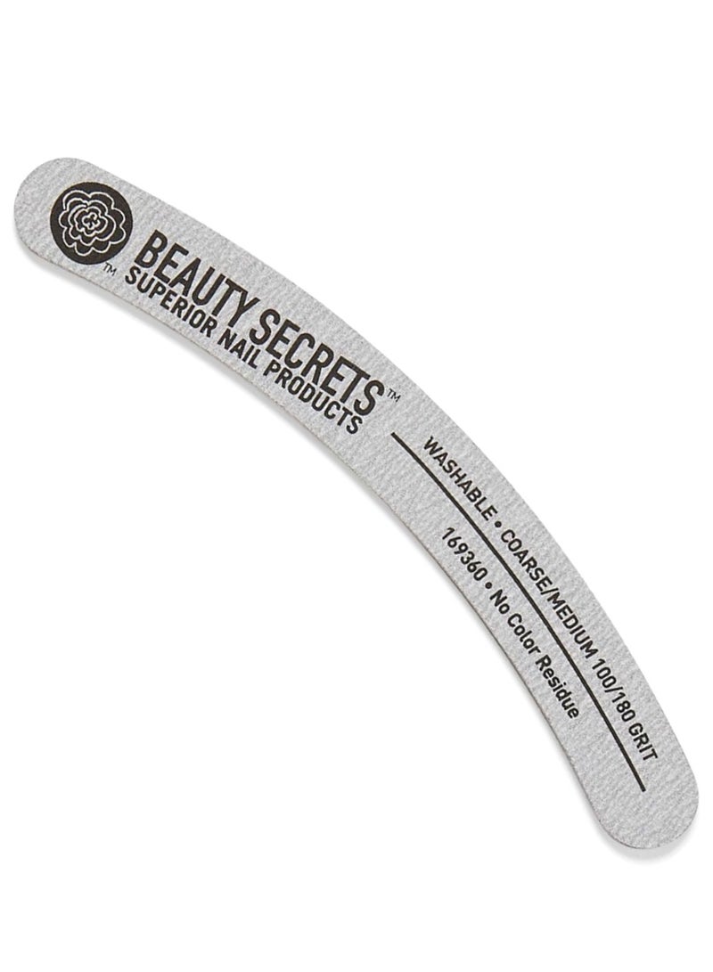 beauty Secrets Zebra Banana Nail File Medium 100/180