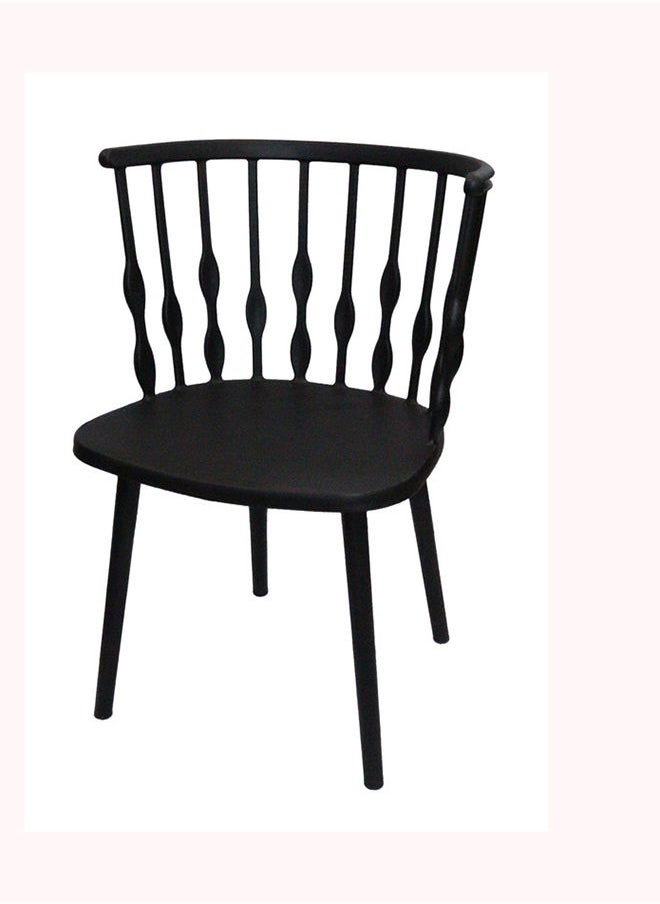 JILPHAR FURNITURE كرسي طعام كلاسيكي من جيلفار باللون الأسود  - Image 1
