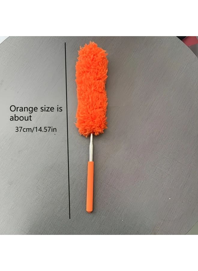 Orange Compact Stainless Steel Mini Dust Collector Easy Clean Electrostatic Magic Duster - Image 4