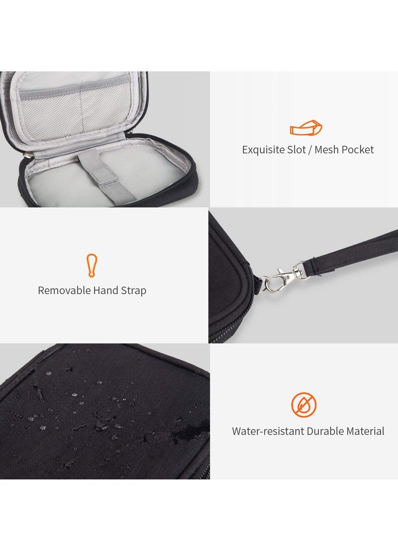 KASTWAVE Electronic Accessories Storage Bag Small Portable Travel Cable Storage Bag All in One Organizer Storage for Power Cords Chargers Hard Drives Headphones USB SD Cards and More (Black) - Image 5