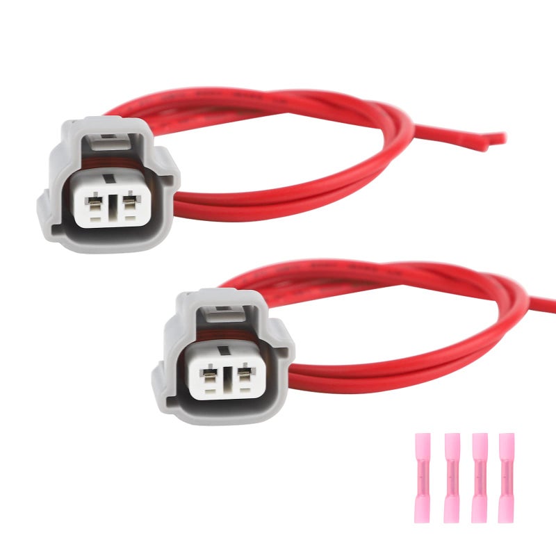 Turn Light Signal Harness Cable Connector Pigtail Compatible with Toyota Lexus Scion Replaces 9098011019 2PCS