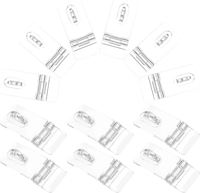 36Pcs Clear Acrylic Hinges Latches Locks For Display Cases Jewelry Boxes Storage Bins - Image 4
