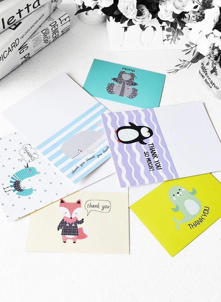 24 Pack Kids Thank You Cards with Envelopes and Stickers - Perfect for Parties, Birthdays, and Special Occasions! - Image 3