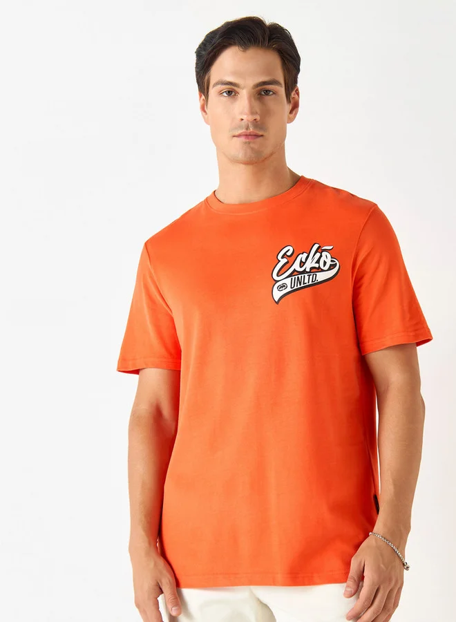 Ecko Unltd. Ecko Unltd Logo Print Crew Neck T-shirt