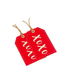 Generic Gift Tags with String - 100PCS 2x3 Inch Valentine's Day XOXO Paper Tags with 100 Feet Natural Jute Twine for Valentine' Day, Party Favors  - Image 2