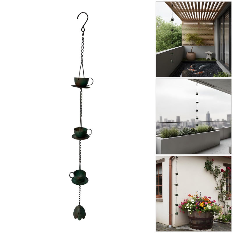 نظام تصريف مياه زخرفي لسلسلة المطر الأخضر لإدارة الحدائق - Image 3