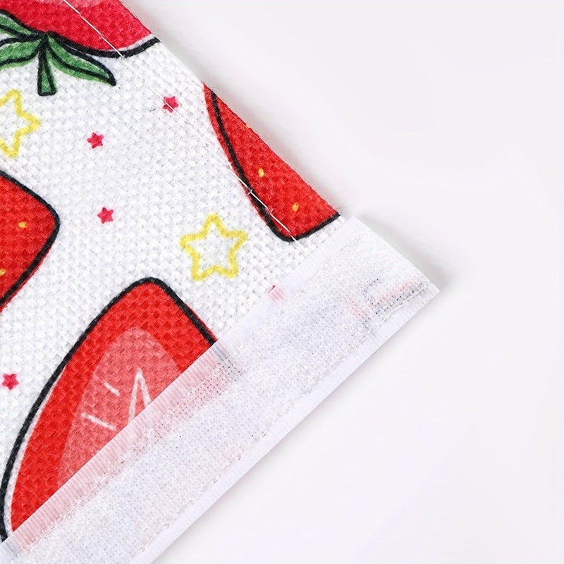 2 Pcs Red Strawberry Print Refrigerator Door Handle Covers - Image 5