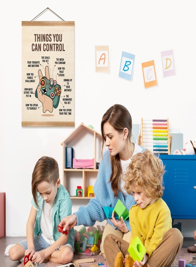 ملصق ZTGDA للتأكيدات الإيجابية، ملصق الأشياء التي يمكنك التحكم بها، لوحة جدارية لألعاب الصحة العقلية، لوحة قماشية تحفيزية إيجابية لغرفة المراهقين، أو مكتب الاستشارات، أو العلاج، أو ديكور الفصل الدراسي (التحكم) - Image 4