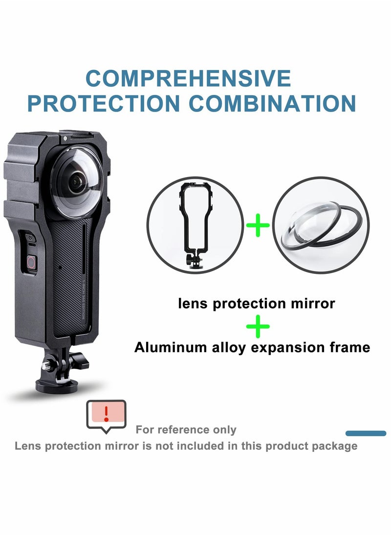 KASTWAVE - Aluminum Alloy Case for Insta360 ONE RS 1 Inch 360 Edition Accessories, Frame Protector Housing Shell with Hot Shoe Interface - Image 1