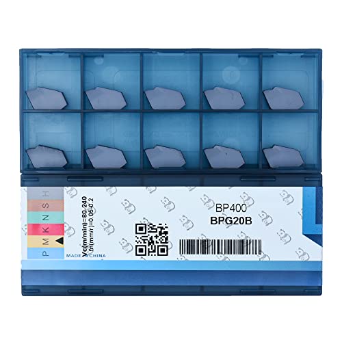 CDBP GTN-4 (SP400) CNC Grooving & Cut Off Carbide Inserts Steel Fit for SPB426/36, PVD Coated, 10pcs - Image 1