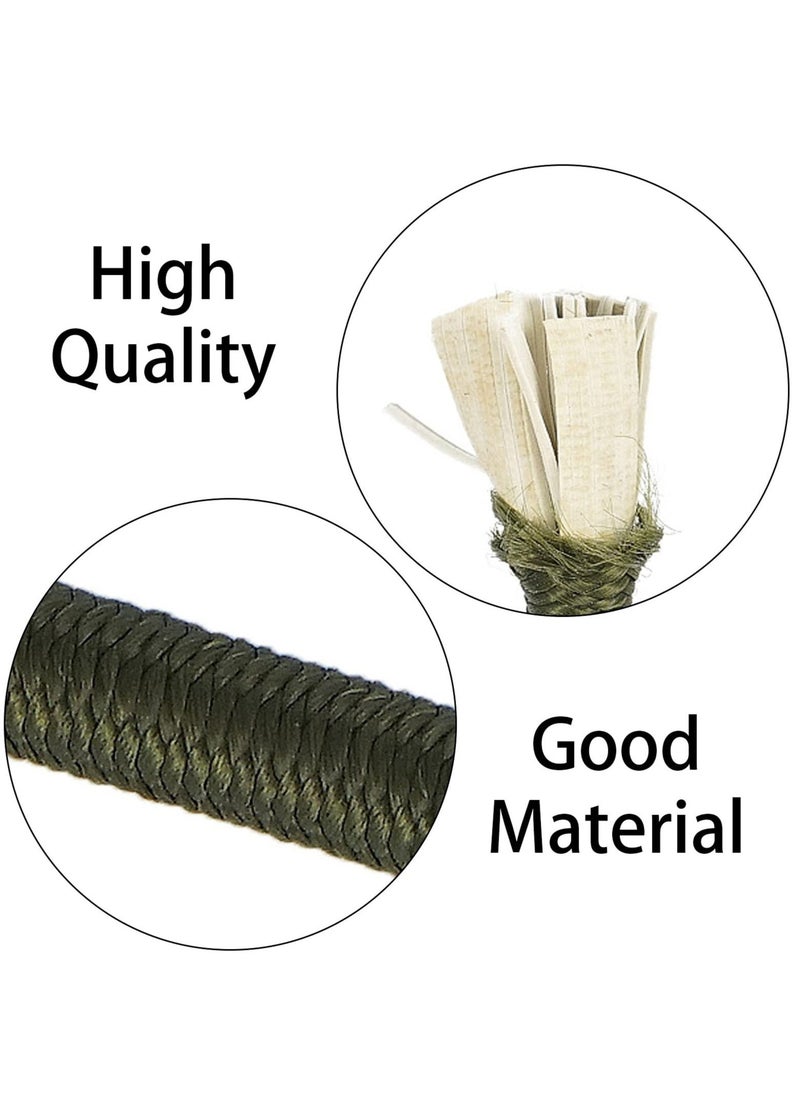 2 Pcs Heavy Duty Carabiner  Bungee Cord, Waterproof Bungee Cords, Extra Strong and Durable Elasticated Cord, Suitable for Tarps, Bike Rack, Tent, Car