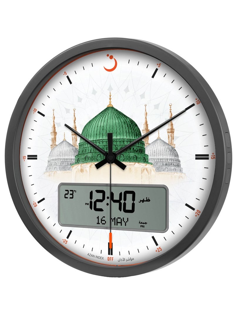 Al Fajr ساعة الأذان الحائطية CR-23  - Image 2