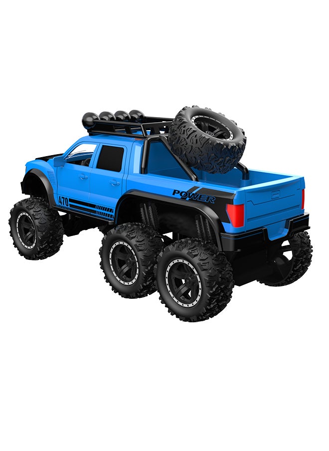Galaxy - Galaxy 1:16 Friction Off-Road Vehicle with 6 Wheels | Light & Sound Function | Includes Batteries | Open Box - Image 1
