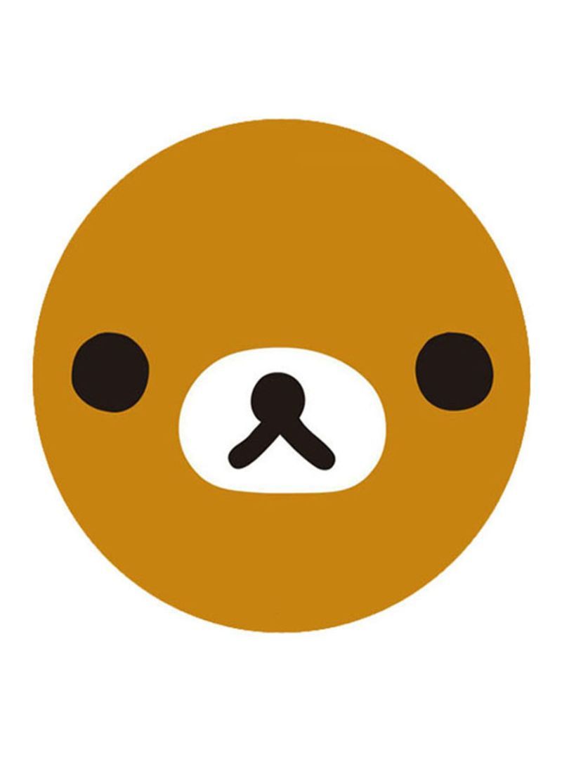 RKN The Bear Rilakkuma Printed Mouse Pad  Yellow/Brown/White