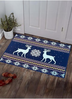 Lukadah Lukadah Kitchen Rugs and Mats Washable 2 Piece Set - Non-Skid Soft Absorbent Kitchen Mats Set for Floor, Comfort Runner Rug Carpets for Kitchen Floor (Reindeer Artwork)  - Image 3