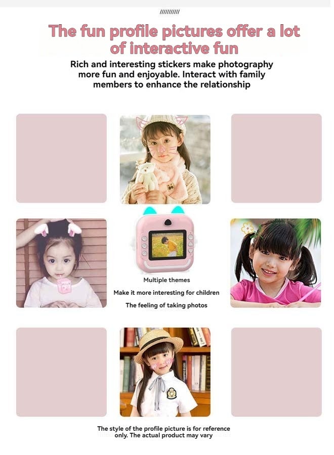 بيوينتي Snap & Print Kids كاميرات فورية للأطفال مع أوراق الطباعة - Image 4