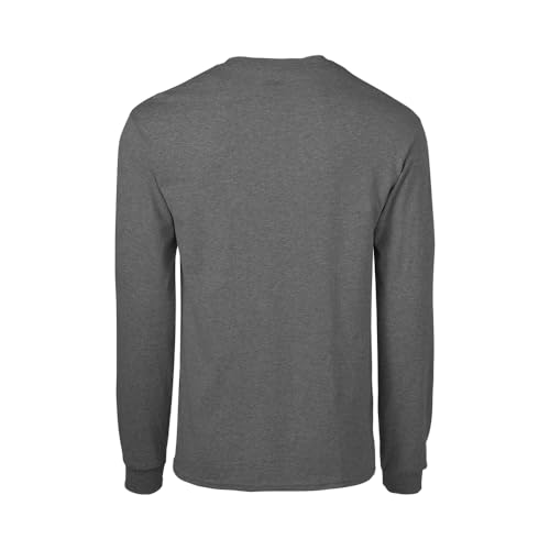 Soffe Mens Long-Sleeve Cotton T-Shirt, Gunmetal, Medium - Image 3