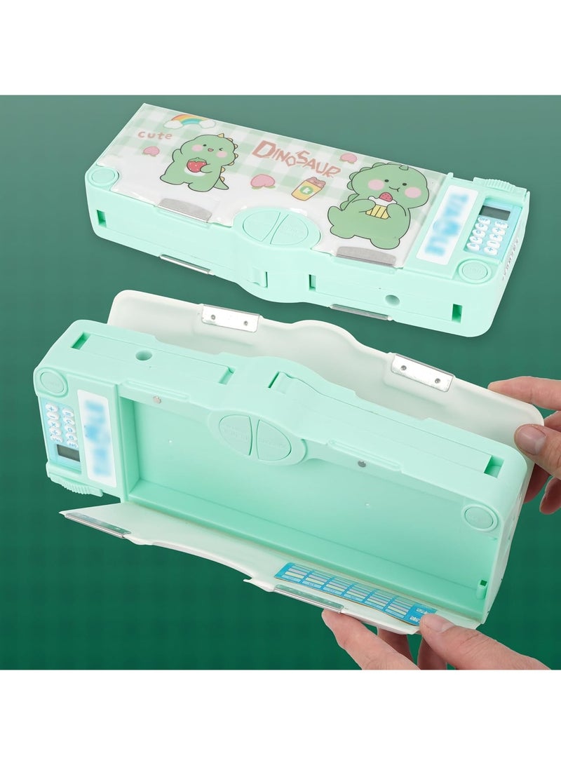 عام تحديث - حقيبة قلم متعددة الوظائف بتصميم لطيف مع حاسبة، مستلزمات مدرسية - Image 4