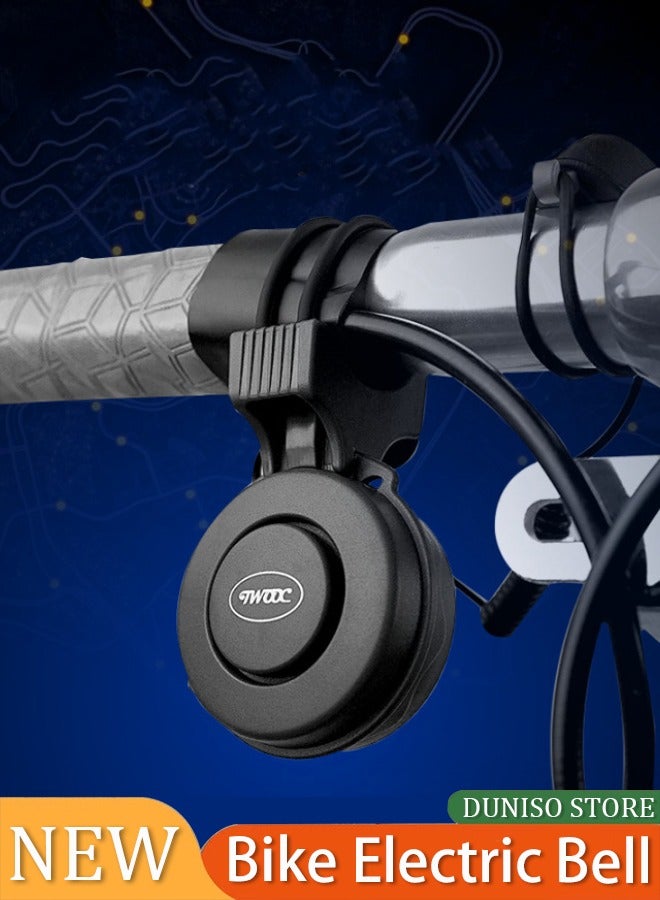 إسكدنيا Bicycle Waterproof  Electric Bell,Electric Bike Horn Bicycle Bell Adjustable 110-120DB, Scooter Horn with USB Rechargeable, Waterproof Bicycle Accessories for Adults Kids Mountain Bike Bells - Image 1