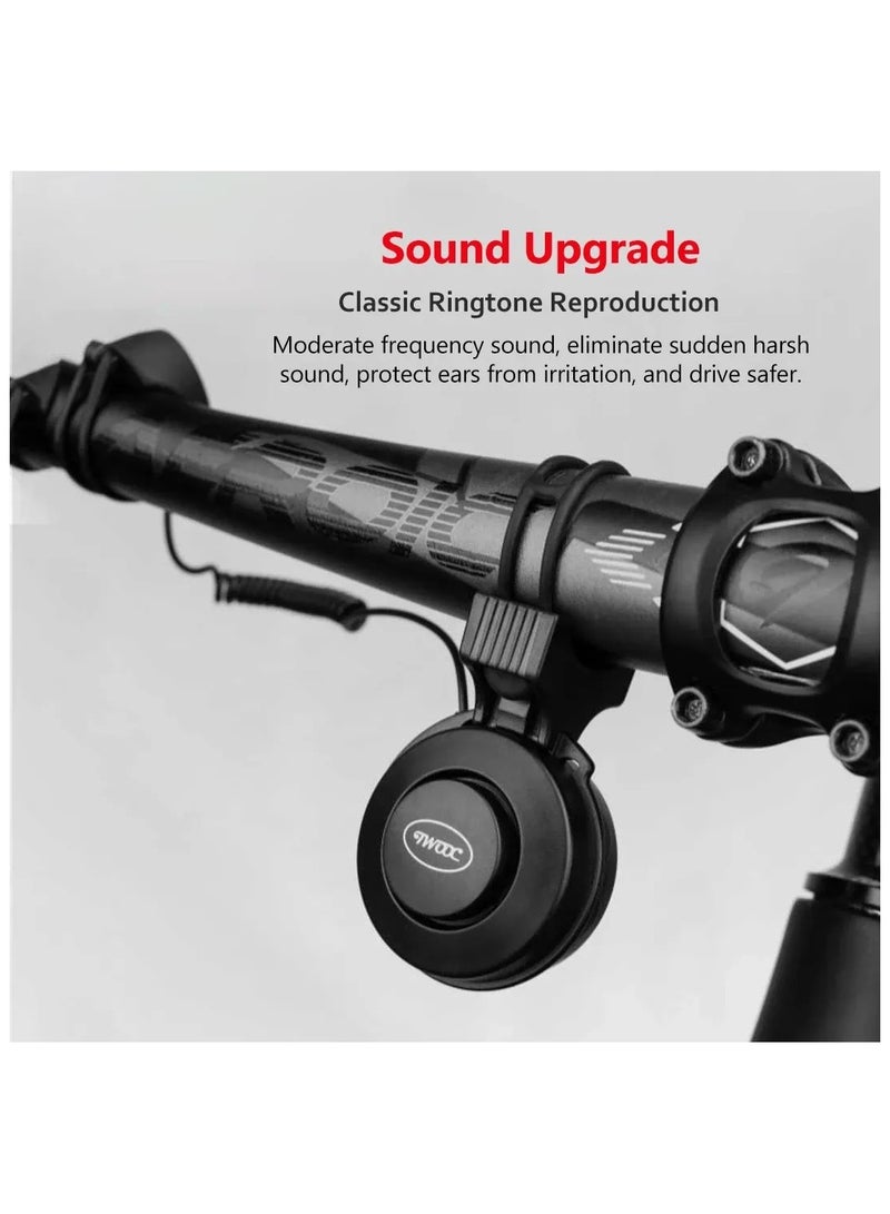 إسكدنيا Bicycle Waterproof  Electric Bell,Electric Bike Horn Bicycle Bell Adjustable 110-120DB, Scooter Horn with USB Rechargeable, Waterproof Bicycle Accessories for Adults Kids Mountain Bike Bells - Image 2
