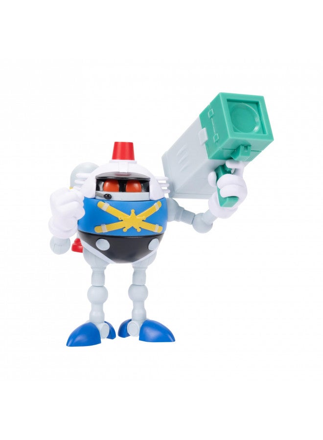 Sonic the Hedgehog 4-inch Heavy Eggrobo Action Figure with Blaster Accessory. Ages 3+ (Officially licensed by Sega) - Image 1
